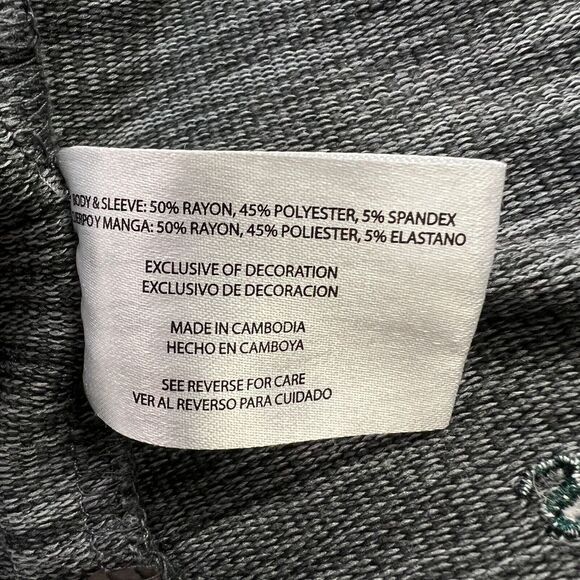 Orvis T-Shirt Mens 2XL Long Sleeve Raglan Green Black Crew Neck Embroidered Logo - Picture 4 of 9